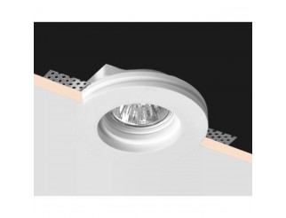 POLIPLAST FARETTO IN GESSO INCASSOGU10 DIAM.100X37MM LUCIA