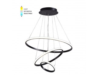 SOSPENSIONE LED VITO LIGHTING FIXTURE TRIO -1 NERO
