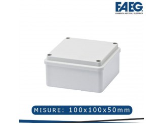 Faeg 13504 Scatole Di Derivazione Stagne A Pareti Lisce E Coperchio Con Viti Ip56 100x100x50