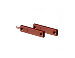Sensore Magnetico Contatto Incasso per Porte Finestre Contatti Magnetici Allarme MARRONE