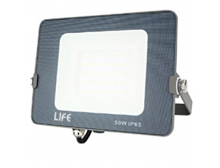 LIFE FARETTO SLIM GRIGIO IP65, LED SMD Serie FA4, 50W, 110°,3000K, 220-240Vac,LM4700