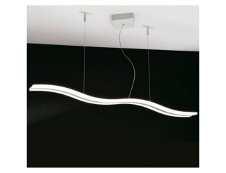 PROMO LUCE SOSPENSIONE ONDA LINEARE DIMMER E DINAMICA BIANCA 47W 2700/6000K