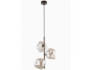 TK LIGHTING SOSPENSIONE LAVA BROWN LAMPA WISZACA 3XG9