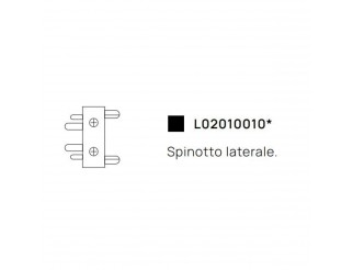VIVIDA LINEE SPINOTTO LATERALE NERO PER BINARIO ZENONE