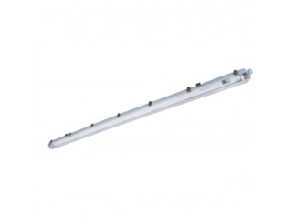 PLAFONIERA SLIM CON RIFLETTORE PER TUBI LED 1x150CM, IP65, ALIMENTAZIONE DIRETTA 220Vac