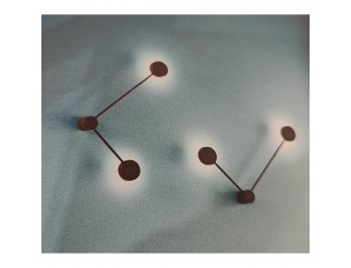 ISYLUCE LAMPADA DA PARETE NERO SOFFITTO ECLIPSIA SX G53 325X520X64MM 2X53