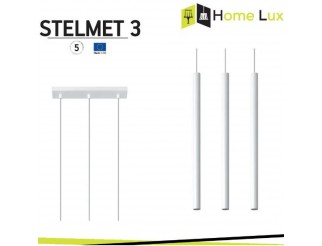 STELMET Pendente stelmet 3xg9 in metallo bianco