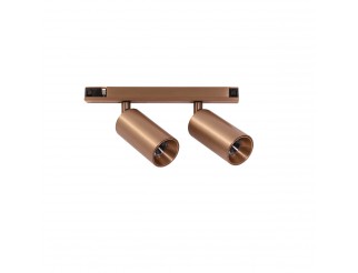 GEA LED FARETTO DOPPIO CHAMPAGNE 2X6W 3000K