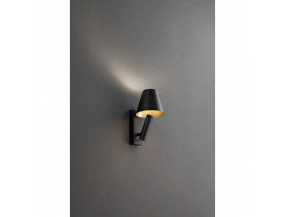 PERENZ REVERSE APPLIQUE IN METALLO COLORE NERO
