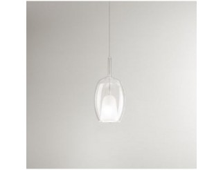 PERENZ VETRO TRASPARENTE C/CABLAGGIO E27 D.17 x H.36,5 cm L.cavo 300 cm