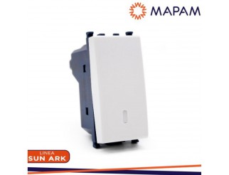 MAPAM Pulsante unipolare sun-t5 905b bianco Arke'