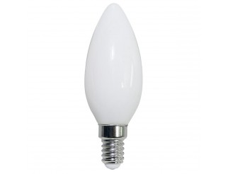 LAMPADA LED CANDELA C35 serie Filament Milky, E14, 4.5W, FA320°,3000K,220Vac,LM470,CRI80,35*97mm, Classe F 