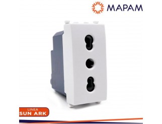 MAPAM Presa bivalente sun-t5 918b bianco Arke'