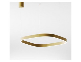 GEA LED SOSPENSIONE CRISEIDE S/1P QUADRATA ORO