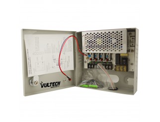 Alimentatore Trasformatore Stabilizzato 220V 12V 5A Box per 4 Telecamere CCTV