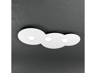 Plafoniera Cloud Lampadario Soffitto 3 Luci Led Nuvola Bianco Metallo Moderno