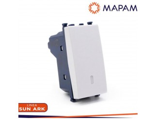MAPAM Interruttore unipolare sun-t5 901b bianco Arke'