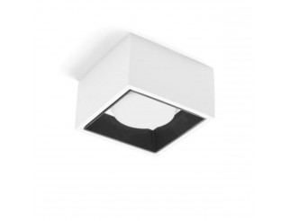 SFORZIN Plafoniera di gesso quadrato bianco nero moderna nasso