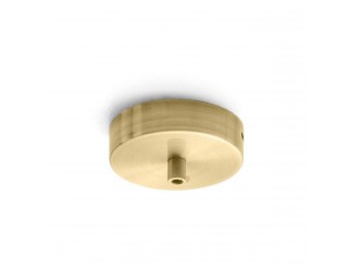 GEA LED Rosone tondo ad un foro in metallo con staffa e accessori per il fissaggio inclusi