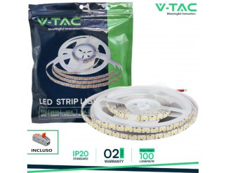 V-TAC Led striscia smd2835 204 leds high lumen 4000k ip20 