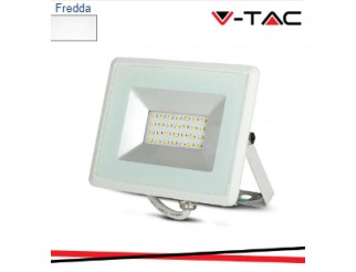 V-TAC FARETTO 20w led proiettore smd g2 e-series corpo bianco 6500k