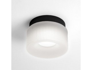 VIVIDA PILASTRO CEILING 1X12W LED GX53 D120X80 SABBIA WHITE GLASS DARK GREY BASE IP44 PLS010.20.ST
