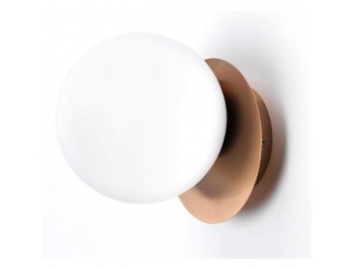 Vivida International Applique led 8w 3000k design moderno oro rosa vetro bianco vivida pearl