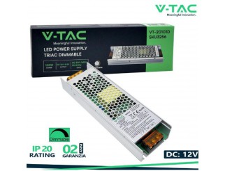 V-TAC Led alimentatore - 100w dimmable 12v 8.5a ip20