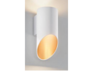 Lampada da parete ISYLUCE SIMPLIE alluminio bianco +oro 80x180x100 G9