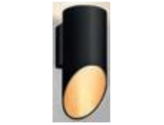 Lampada da parete ISYLUCE SIMPLIE alluminio nero +oro 80x180x100 G9