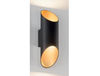 Lampada da parete ISYLUCE SIMPLIE alluminio nero+oro 262x80x100 G9