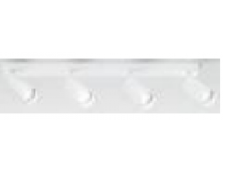 Lampada da parete soffitto Simplie orientabile alluminio Bianco 55X100 4XGU10