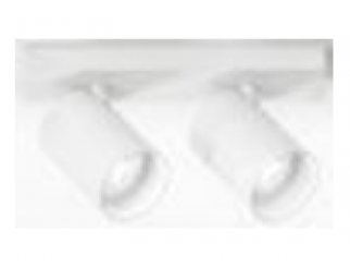 Lampada da parete soffitto Simplie NG orientabile alluminio bianco  69x100 2xGU10