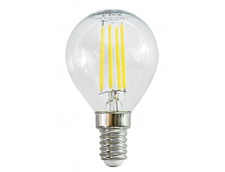 LAMPADA LED G45 serie Filament Trasparente, E14, 4.5W,FA320°,3000K,220Vac,LM470,RA 80, 45*80mm, Box