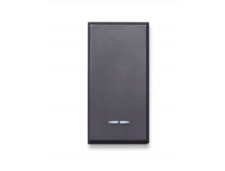 AVE Interruttore con gemma, Tekla S44, colore grigio Tekla, 1P 16AX illuminabile 