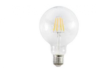 LIFE LAMPADA LED GLOBO G95 serie Filament Trasp., E27, 8.5W,FA320