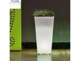 Vasi alto con luce Melisa 30 solar & rechargeable rgb+6400k 30x58cm ip65
