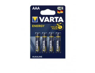 LR03 AAA MINI STILO BLISTER 4PZ BATTERIE ALCALIN VARTA ENERG                                                            