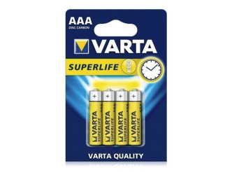 SUPERLIFE MINI STILO BLISTER 4PZ BATTERIE ZINCO VARTA ENERGY                                                            