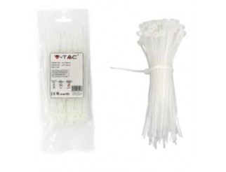 V-TAC Fascetta 2.5 x 150mm bianco 100 pcs/pack