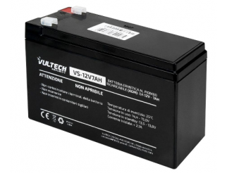 VulTech  Batteria Ermetica al Piombo VS-12V7AH Rev. 2.2 12V 7A Ricaricabile (AGM)