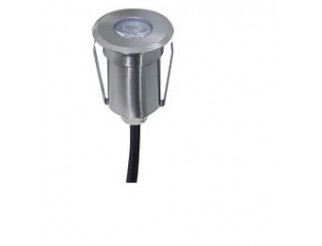 LIFE PUNTO LUCE SEGNA PASSO, IP67, 12Vdc 1,5W,4000K, D.42mm/H58mm, ACCIAIO