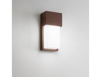 Isyluce Applique Corten Lampada da parete in alluminio Finitura Sabbiata