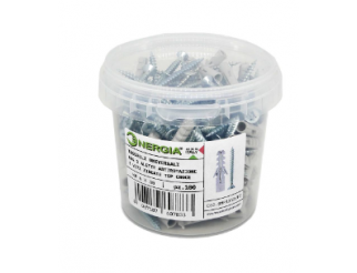 TASSELLI Barattolo 100 tass. nylon fe mm6 + viti