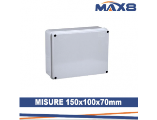 MAX 8 Scatola stagna a pareti liscie150x110x70 ip56