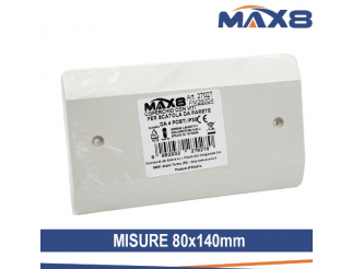 MAX8 Coperchio bianco 4p con viti 