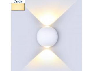 V-TAC 4w led lampada da parete corpo bianco rotondo ip65 3000k