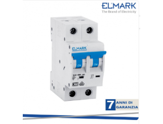 ELMARK Interruttore magnetotermico c62n 16a 2p 6ka curva c