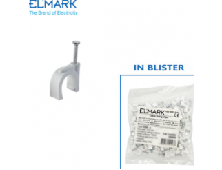 ELMARK Clip per fissaggio cavo 9mm conf. 100pz
