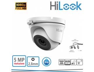 HILOOK Telecamera dome 5mp 2,8mm risoluzione 2560x1944 ir20 ip66